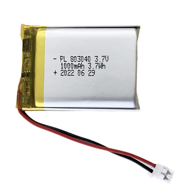 Lithium-Polymer-Batterie 803040 3.7V 1000mAh wieder aufladbare für kosmetisches Instrument