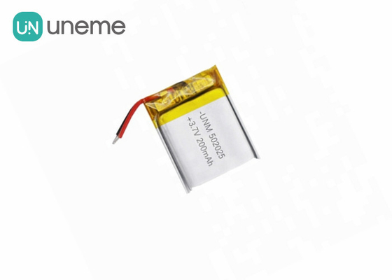 5.1*19.5*24mm kundenspezifische Lithium-Polymer-Batterie 502025 3.7V 210mAh mit COLUMBIUM IEC62133